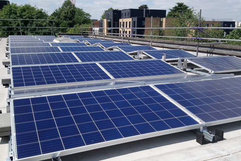 Solar PV installations at the University’s London Road campus